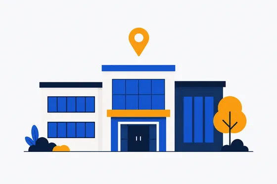 Illustration d'un bâtiment d'établissement de formation
