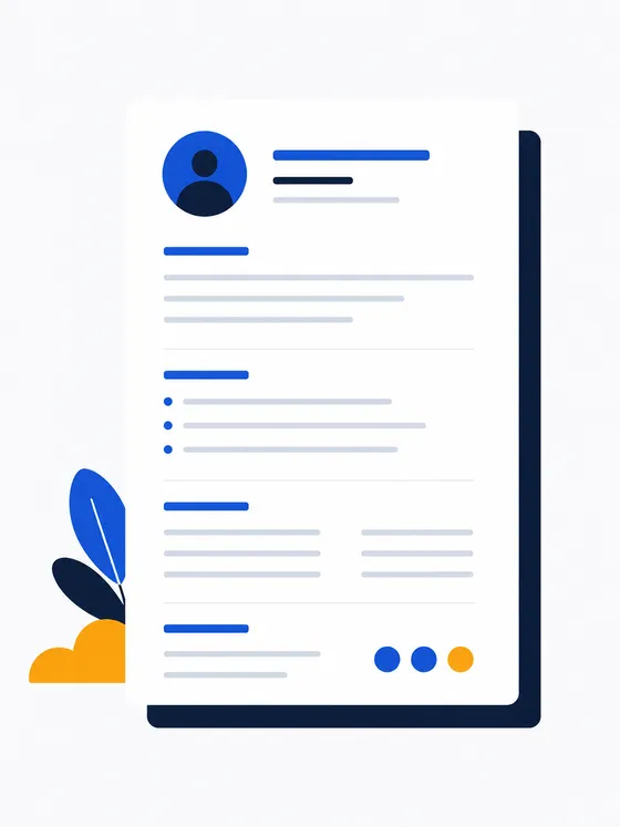 Illustration stylisée d'un CV